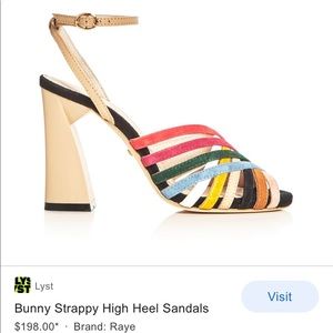 RAYE Rainbow Bunny Heel NIB